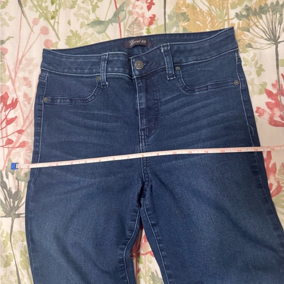 Level 99 Dark Blue Skinny Jeans - Picture 7 of 8